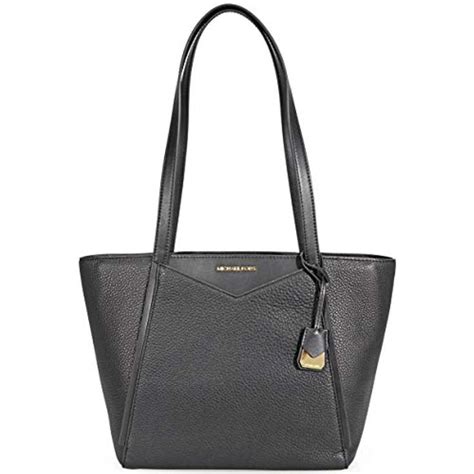 whitney small pebbled leather tote by michael kors pearl grey|Michael Kors Whitney Small Pebbled Leather Tote .